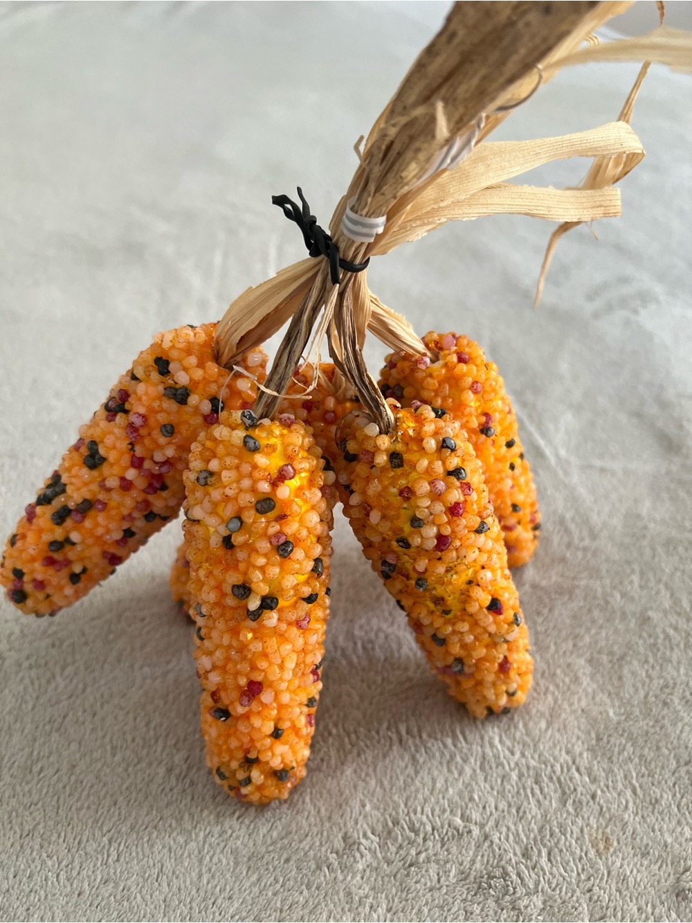 Decorative Orange Millet Corn Bundle - Rustic Fall Accents